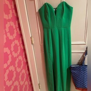 Green Maxi Amanda Uprichard dress.